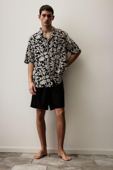 Pajama Shirt and Shorts Product Image