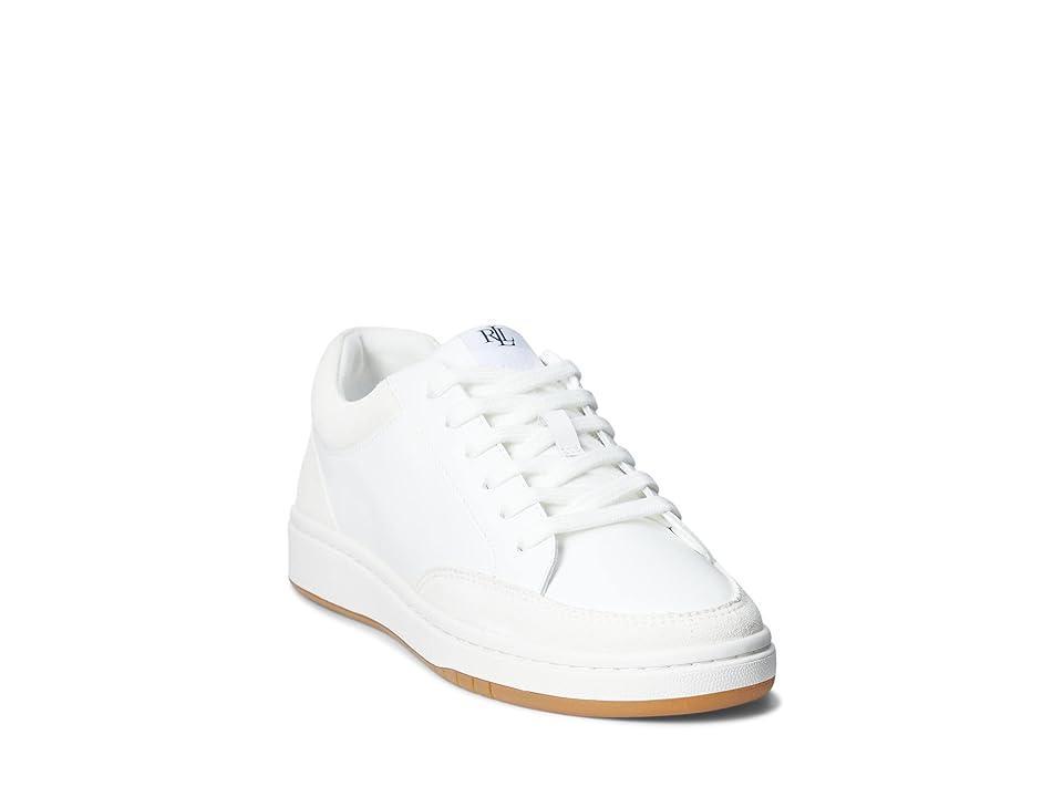 LAUREN Ralph Lauren Hailey Sneaker (Snow /Club House Cream) Women's Shoes Product Image