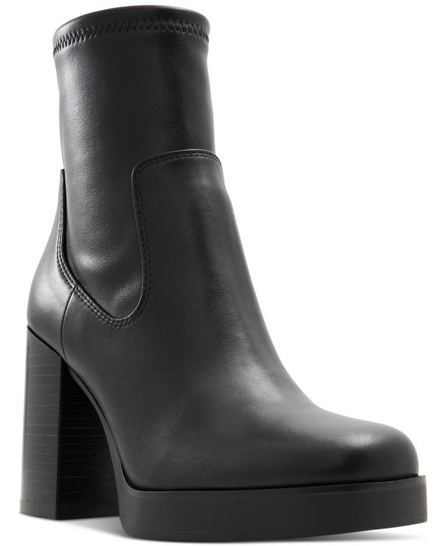 Aldo Womens Seraphica Block-Heel Platform Booties Product Image