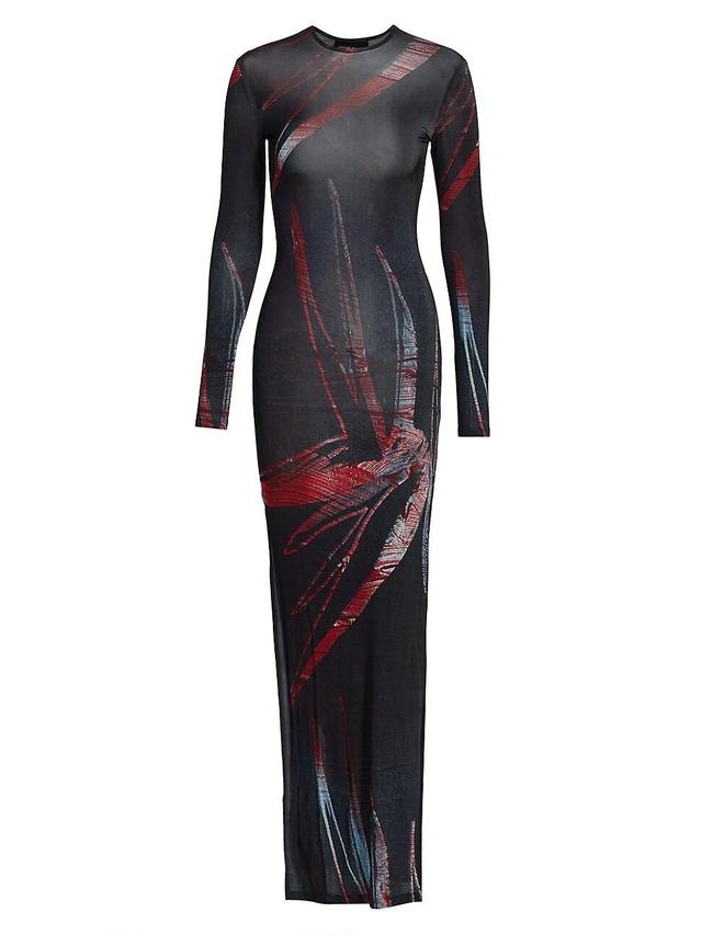 Womens Long-Sleeve Maxi Dress Product Image