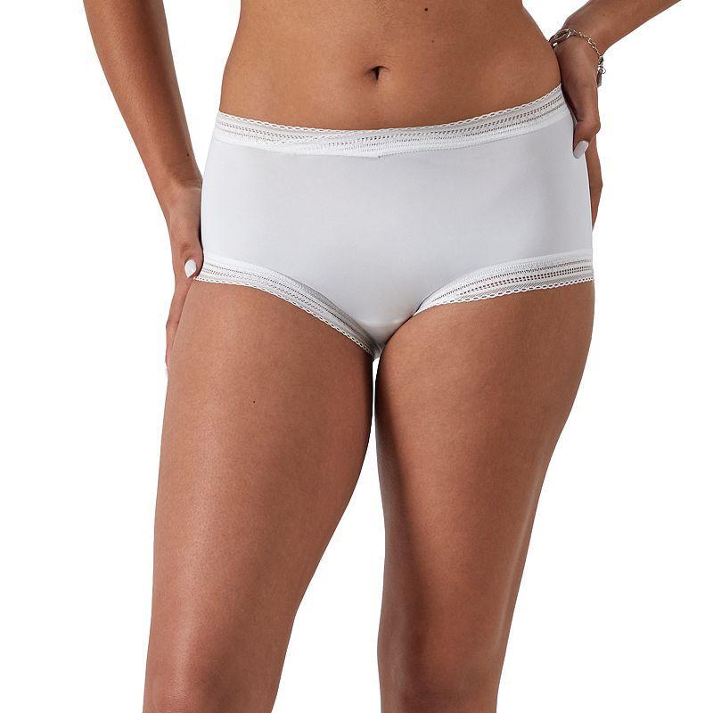 Womens Maidenform Modern Full Coverage Boyshort White Product Image