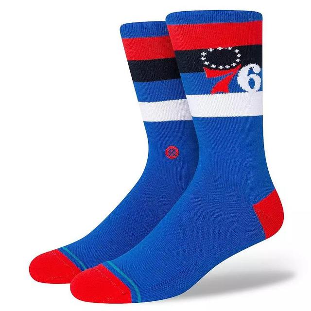 Stance Philadelphia 76ers Stripe Crew Socks, Mens Product Image