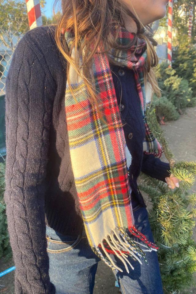 Plaid Tassel Scarf Product Image