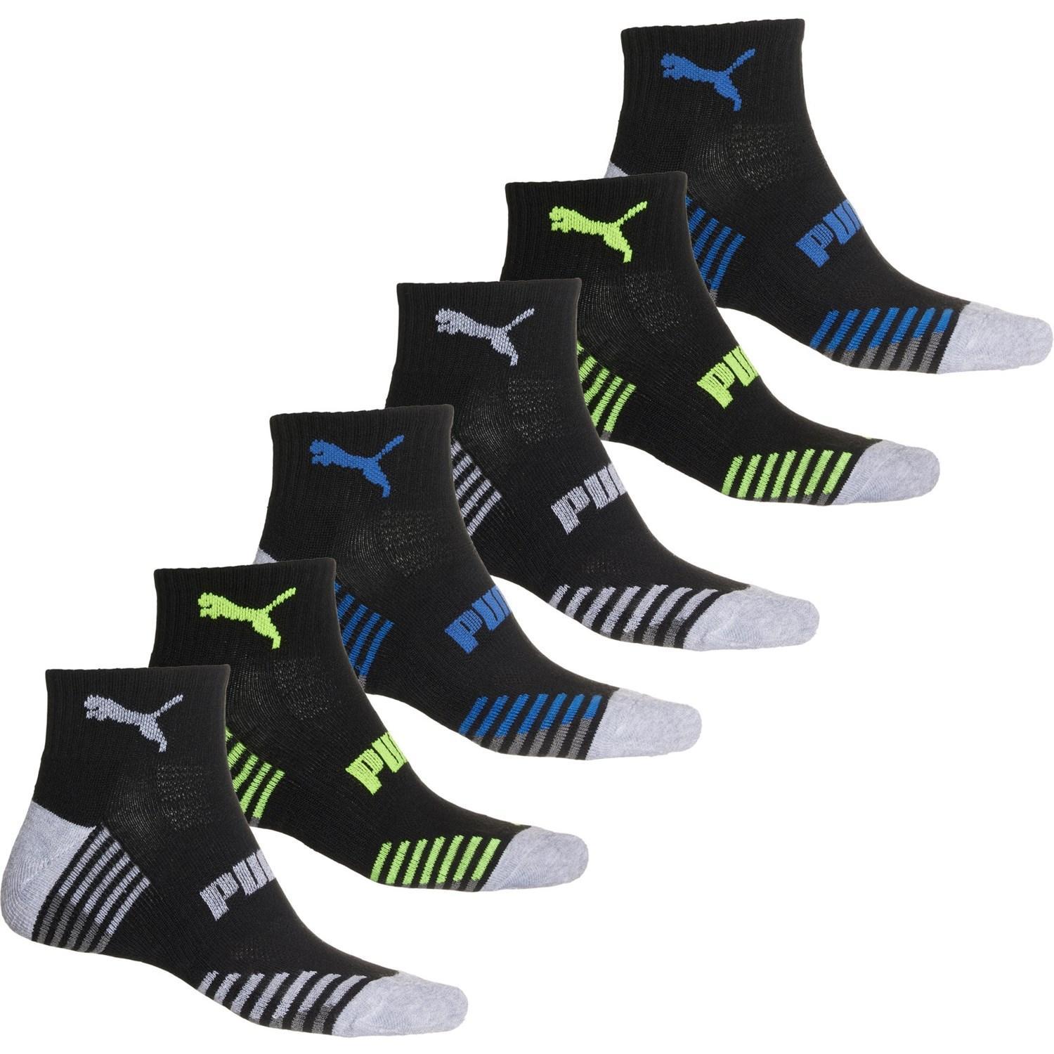 Puma Ultimate Training Terry Socks - 6-Pack, Quarter Crew (For Men) Product Image