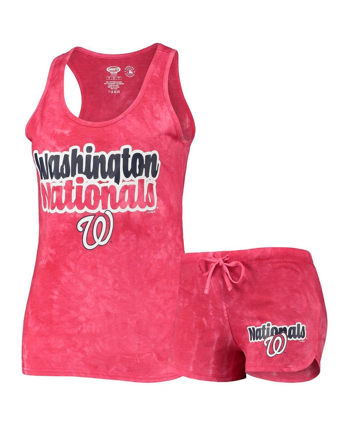 Womens Concepts Sport Red Washington Nationals Billboard Racerback Tank Top and Shorts Set Product Image