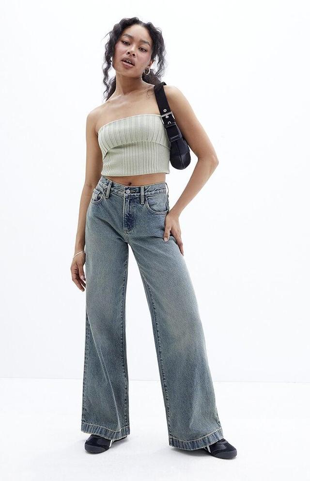 Women's Lena Tint Low Rise Super Baggy Jeans - Product Image