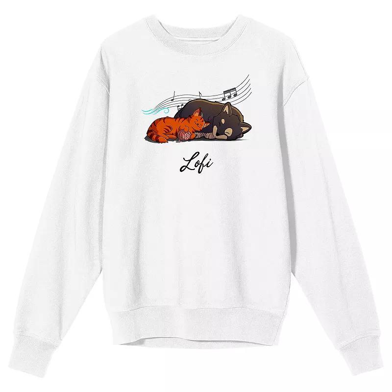 Mens LOFI Girl Dog And Cat Sweatshirt Product Image