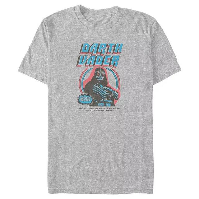 Big & Tall Star Wars Darth Vader Vintage Poster Graphic Tee, Mens Athletic Grey Product Image