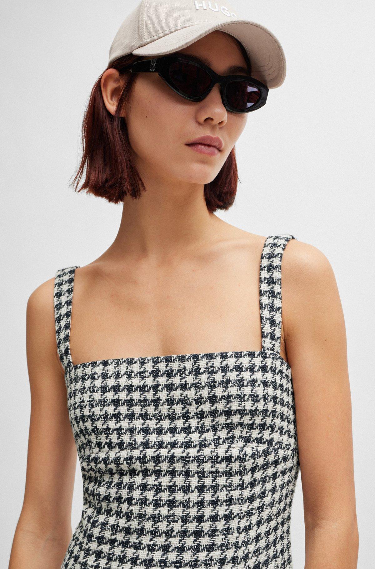 Mini dress with houndstooth pattern Product Image