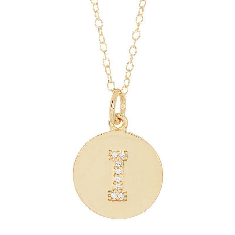 brook & york Madeline 14K Gold Plated Initial Pendant Product Image