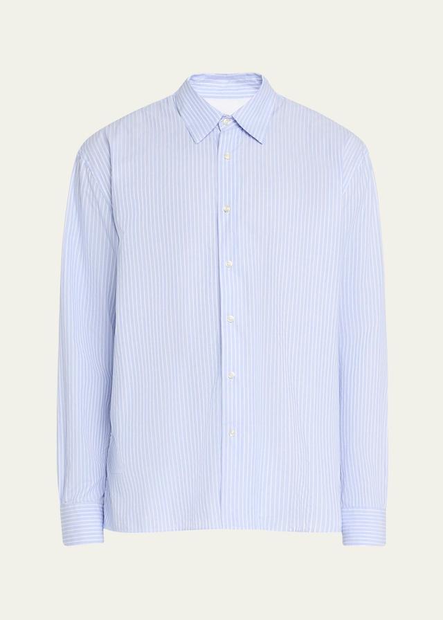 Mens End On Striped Poplin Button-Up Shirt Product Image