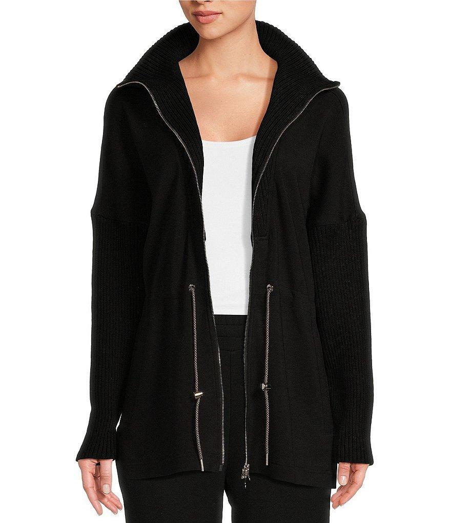 Varley Palen Longline High Neck Double End Zip Front Jacket Product Image