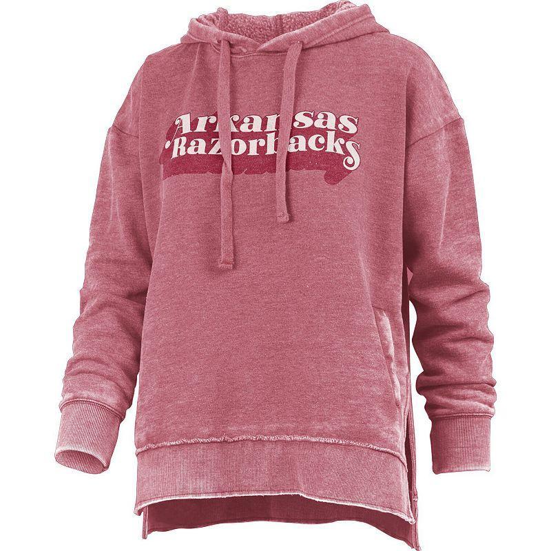 Womens Pressbox Cardinal Arkansas Razorbacks Vintage Falkland Pullover Hoodie product image