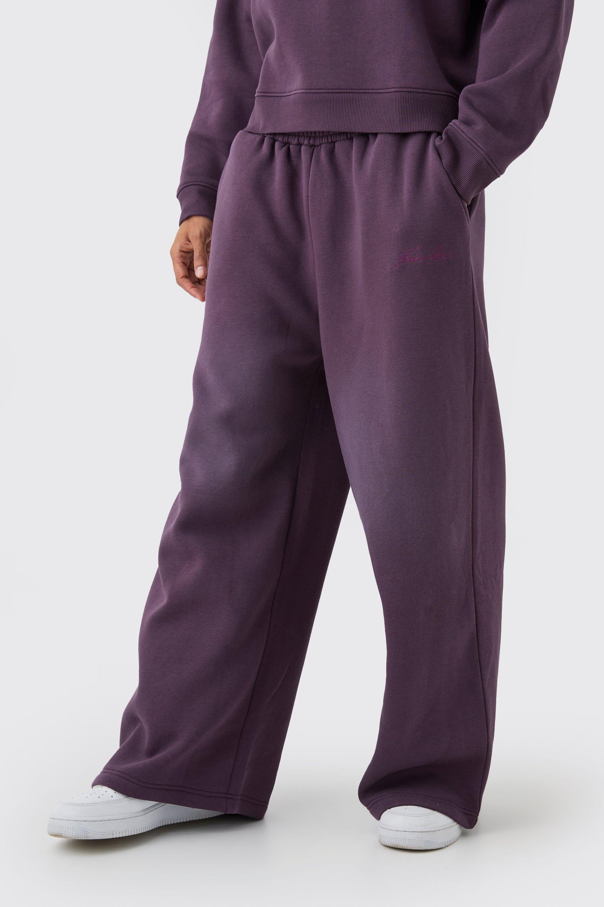 Extreme Wide Leg Man Spray Wash Sweatpants | boohooMAN USA Product Image