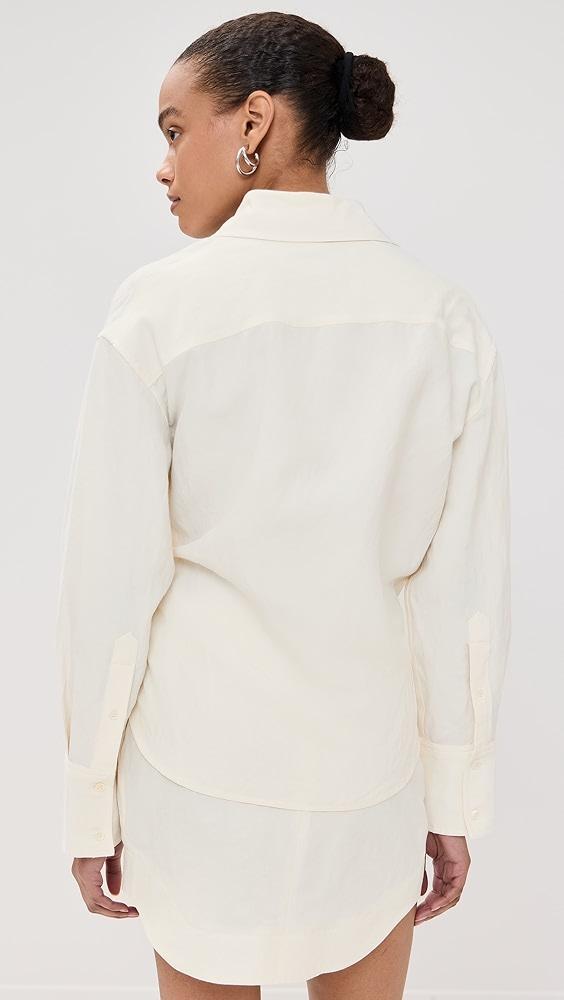 JW Anderson Draped Twisted Shirt | Shopbop Product Image