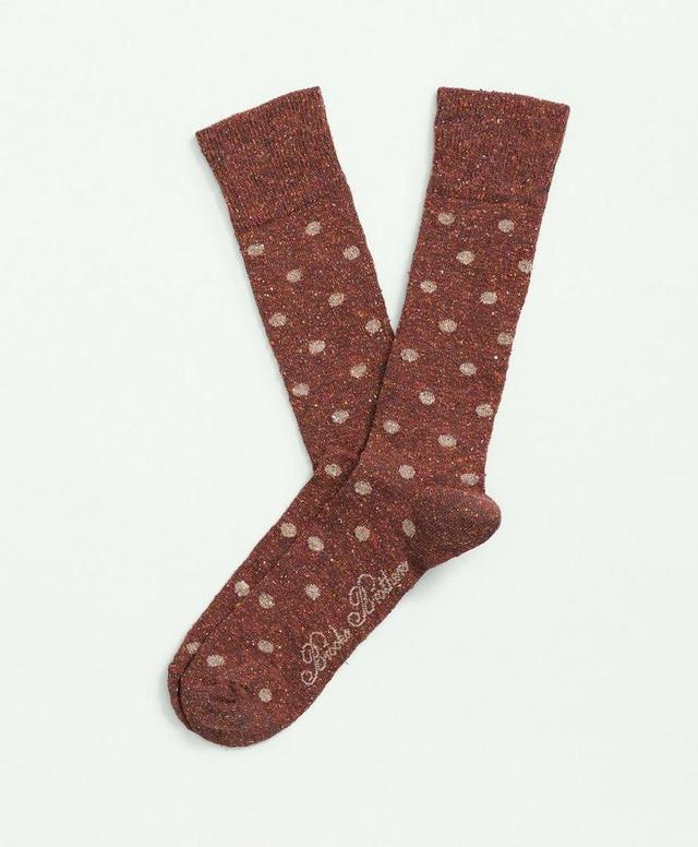 Wool-Silk Blend Flecked Socks Product Image