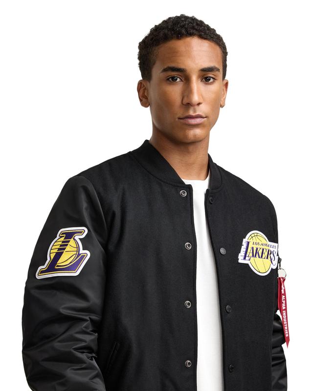 Alpha Industries x Los Angeles Lakers MA-1 Wool Varsity Jacket Male Product Image