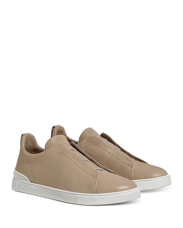 Zegna Mens Secondskin Triple Stitch Low Top Sneakers Product Image