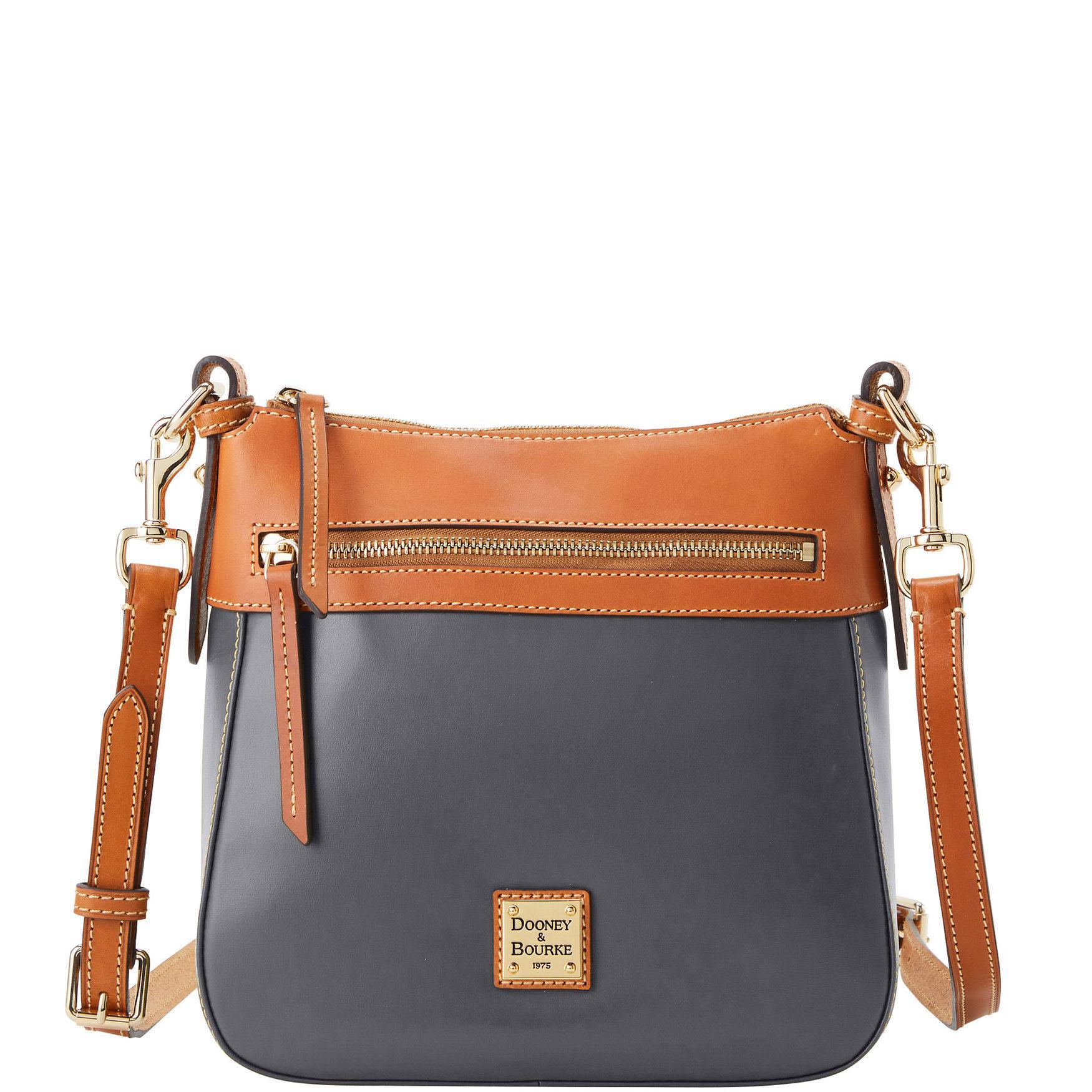 Dooney & Bourke Womens Wexford Leather Crossbody 25 Bag in Slate Product Image