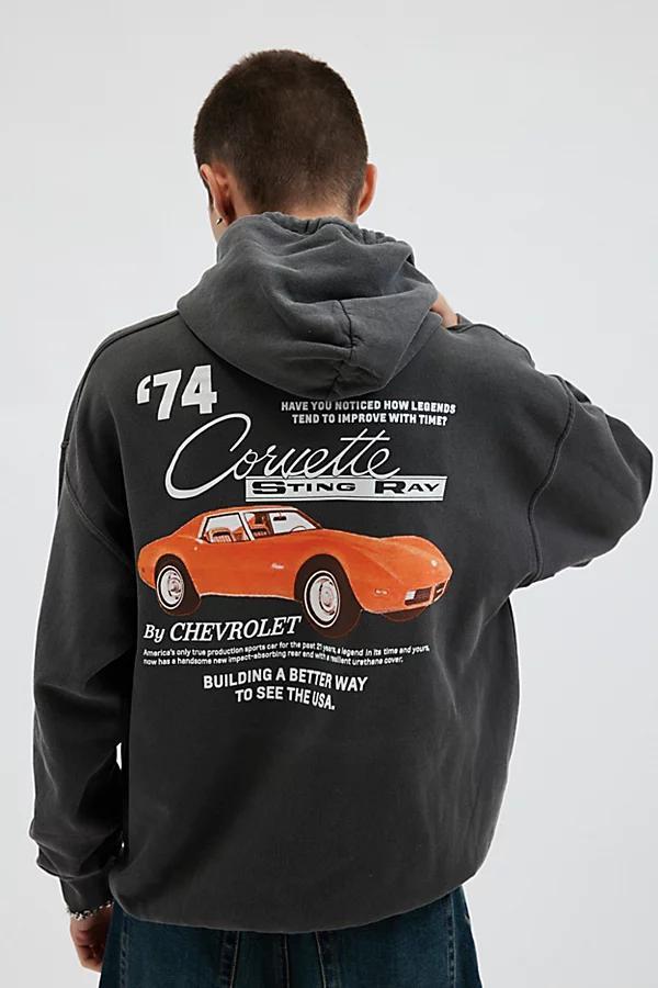 Corvette Sting Ray Hoodie Sweatshirt Mens at Urban Outfitters Product Image