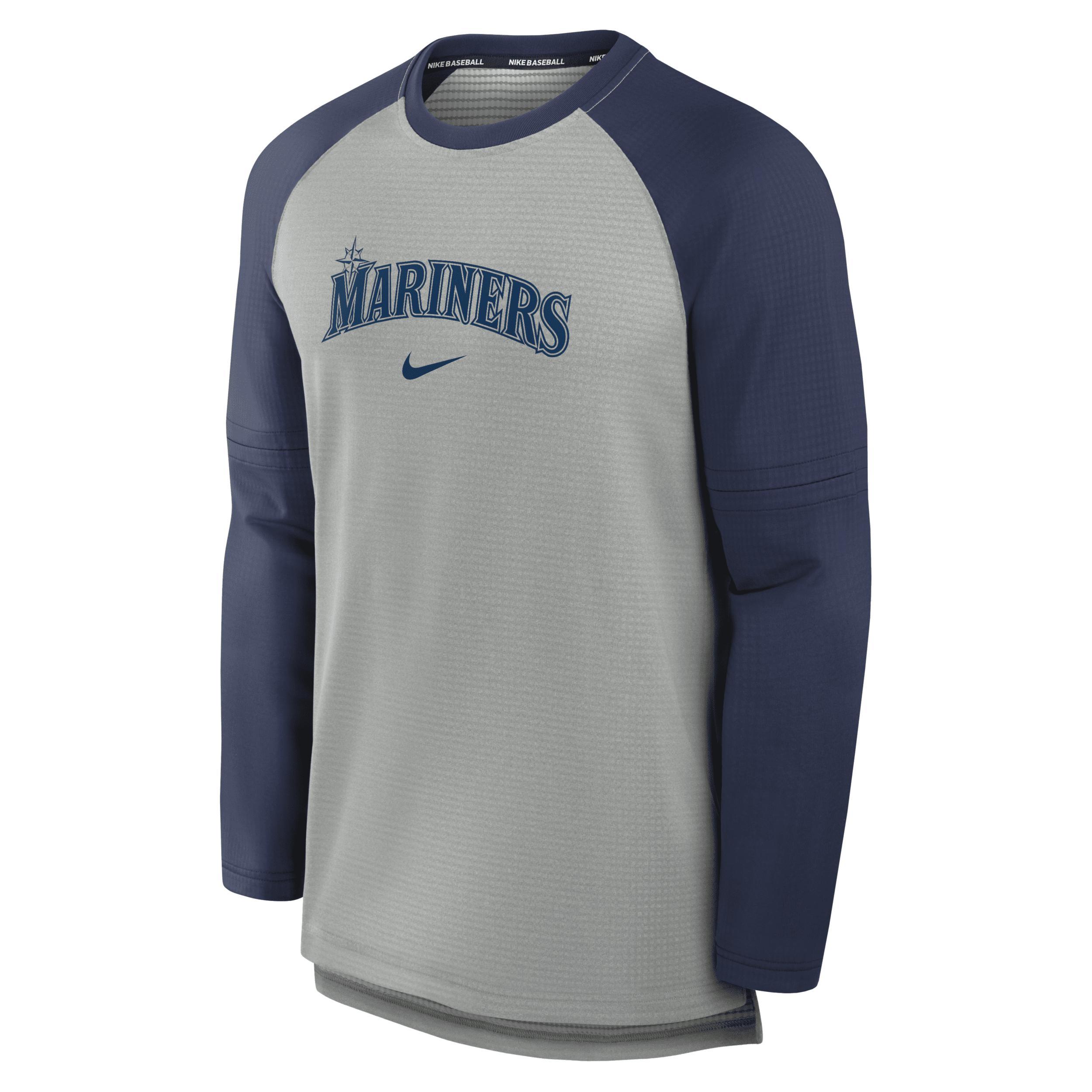 Seattle Mariners Authentic Collection Game Time Nike Men's Breathe MLB Long-Sleeve T-Shirt Product Image