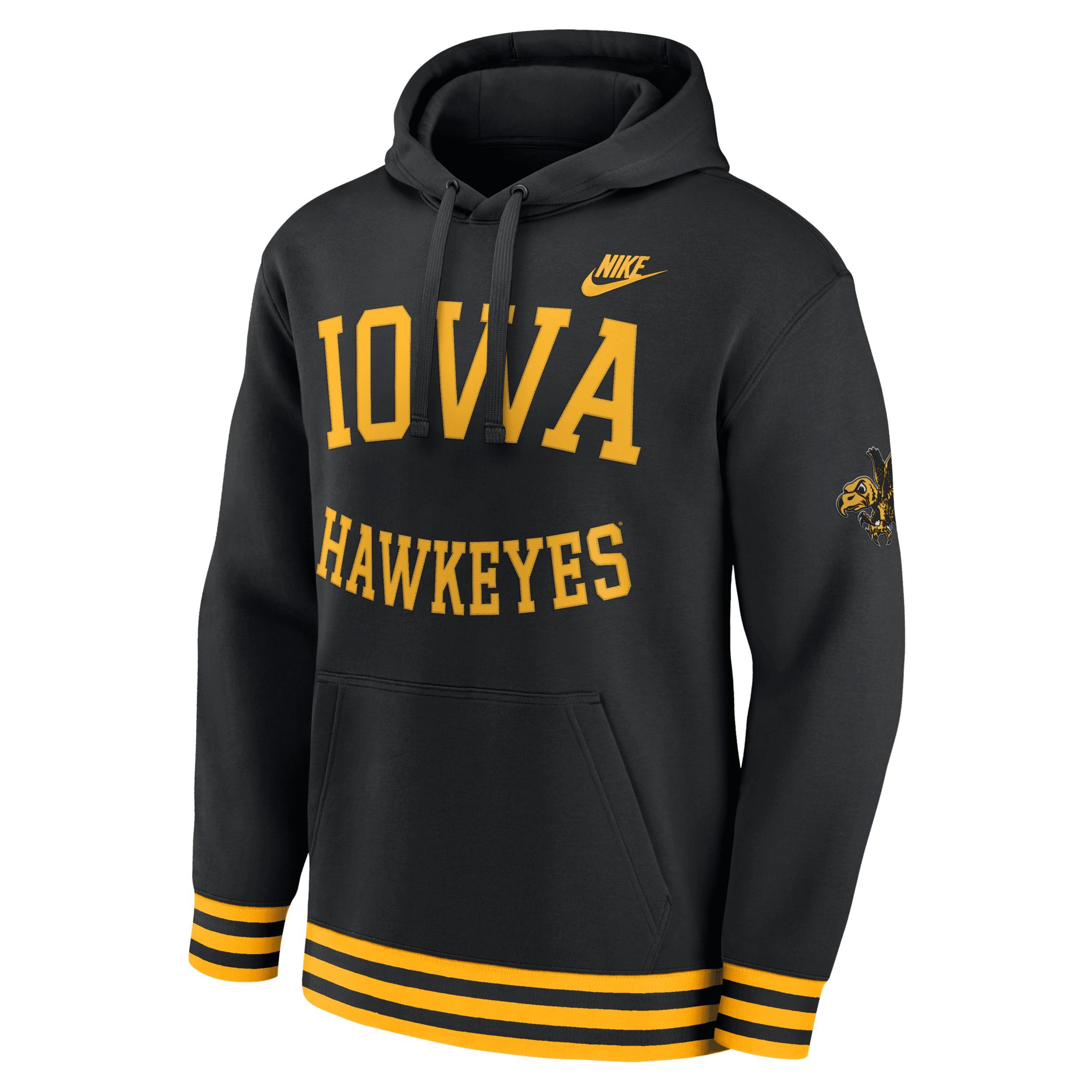 Iowa Hawkeyes Legacy Retro Men’s Nike Men's College Pullover Hoodie Product Image