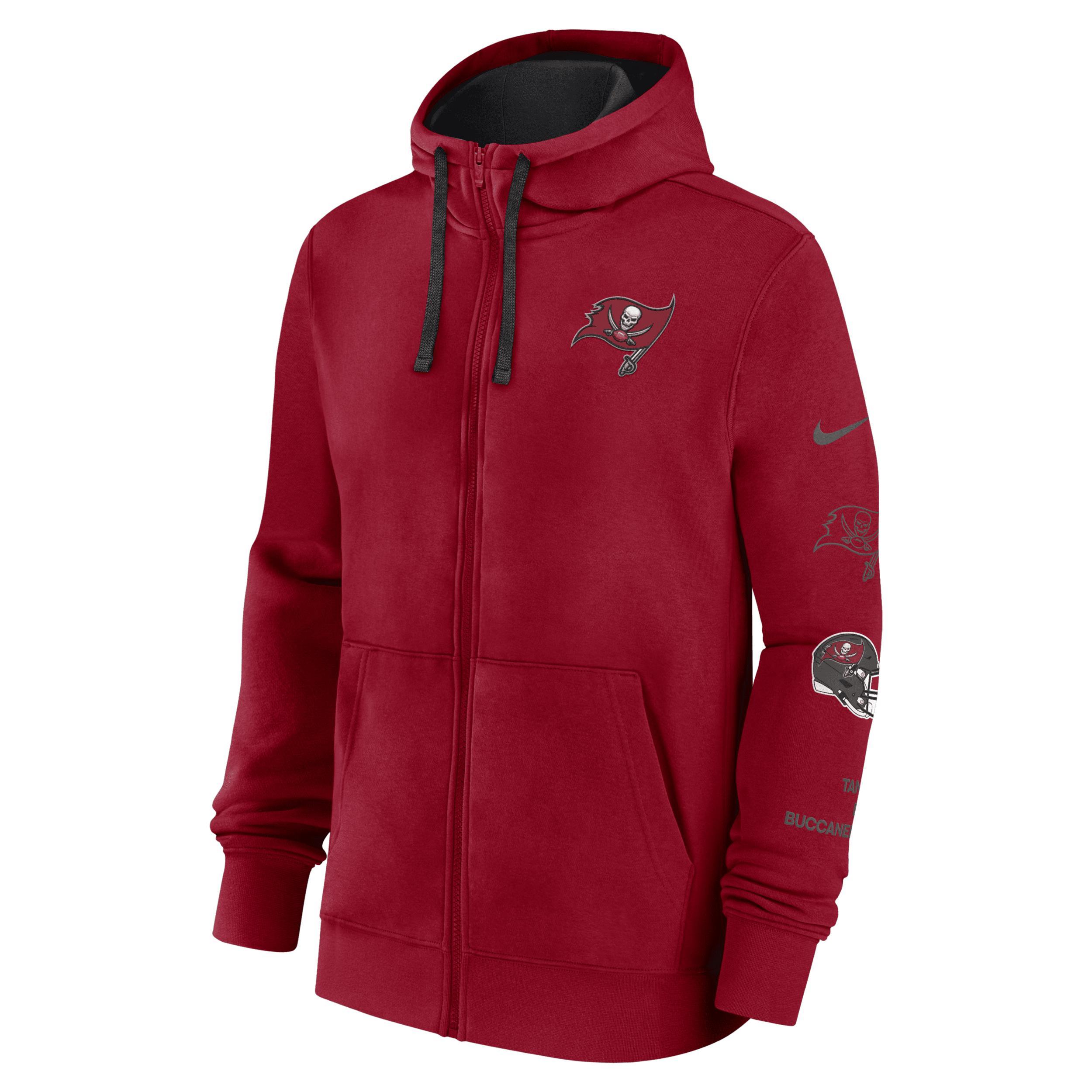 Tampa Bay Buccaneers Club Nike Men's NFL Full-Zip Hoodie Product Image