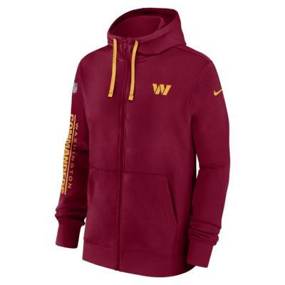 Washington Commanders Sideline Team Issue Club Men's Nike Full Zip Hoodie Product Image