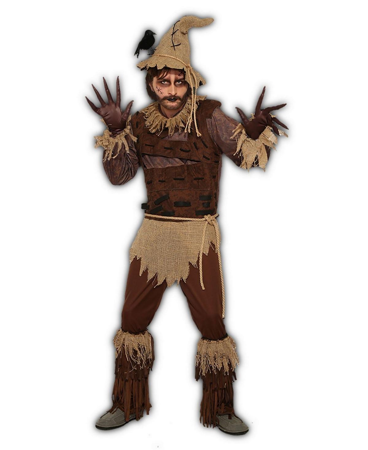 BuySeasons Mens Rustic Scarecrow Male Adult Costume - Brown Product Image