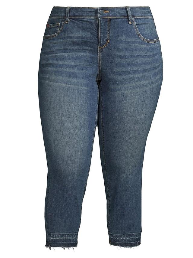 Womens Mid-Rise Crop Jeans Product Image