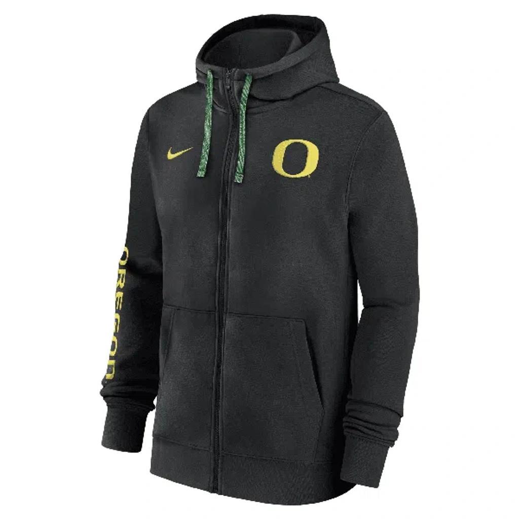 NIKE Oregon Ducks Sideline Team Issue  Men's College Full-zip Hoodie In Green Product Image