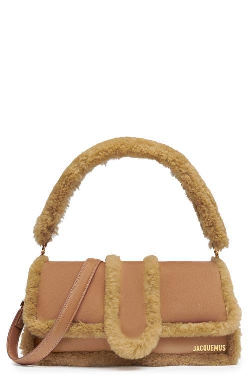 Jacquemus Le Bambimou Doux Leather & Genuine Shearling Satchel Product Image