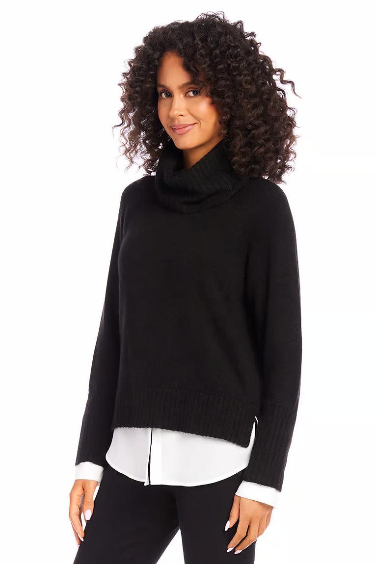 Layered Turtleneck Sweater Product Image