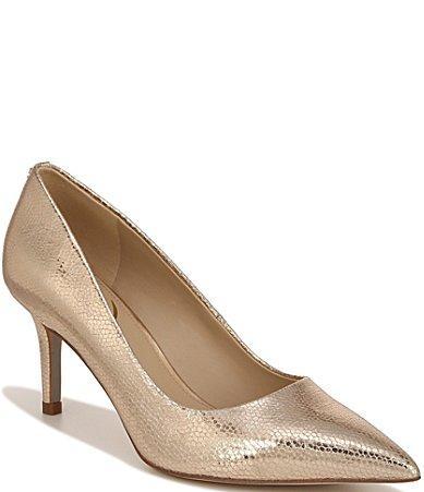 Sam Edelman Vienna Metallic Leather Pointed Toe Pumps Product Image