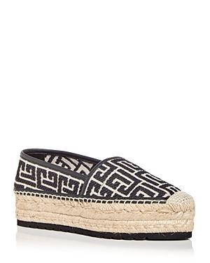 Balmain Womens Pointed Toe Platform Espadrilles Product Image