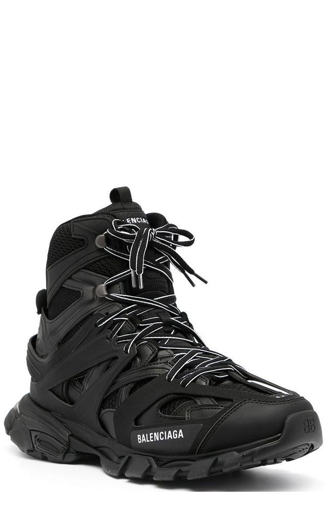 BALENCIAGA Black Mesh And Nylon Hike Track Sneakers Product Image