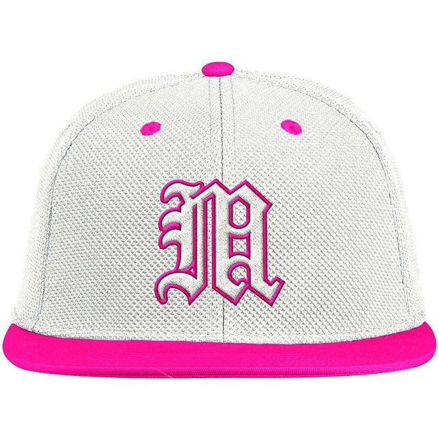 Mens adidas /Pink Miami Hurricanes On-Field Baseball Fitted Hat Product Image