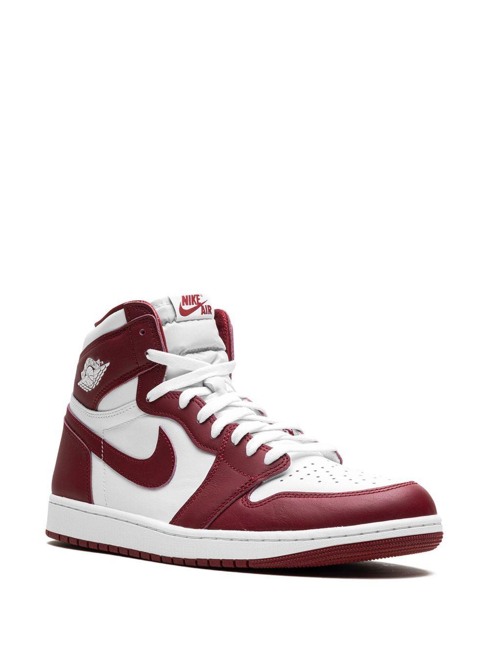 JORDAN Air  1 Retro High Og "team Red" Sneakers In White/red Product Image