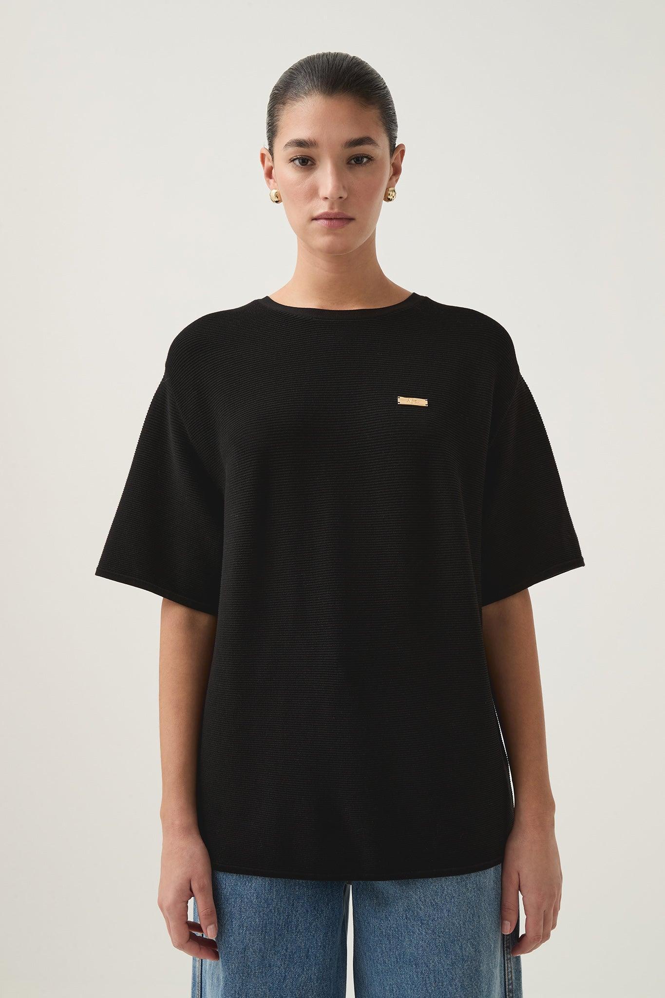 Spire Oversized Knit Tee Product Image