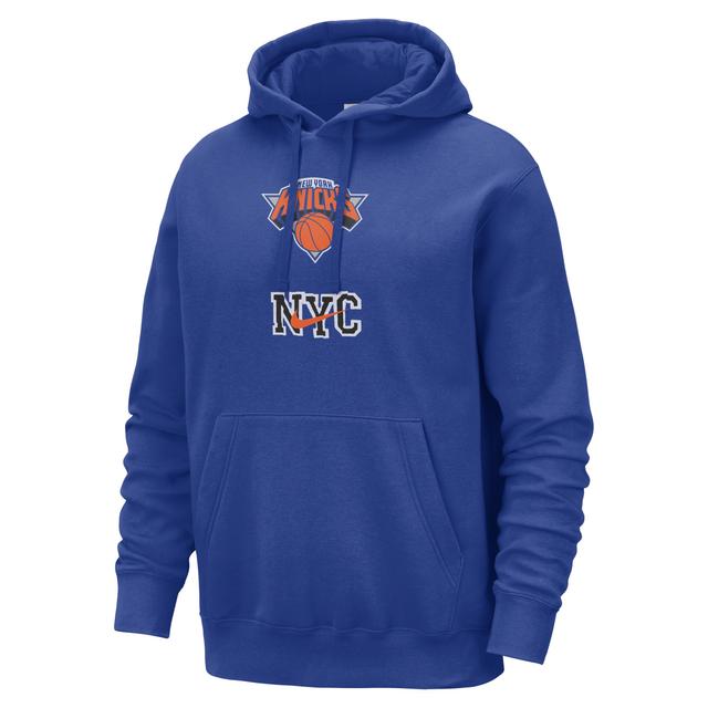 New York Knicks Club Fleece City Edition Nike Mens NBA Pullover Hoodie Product Image