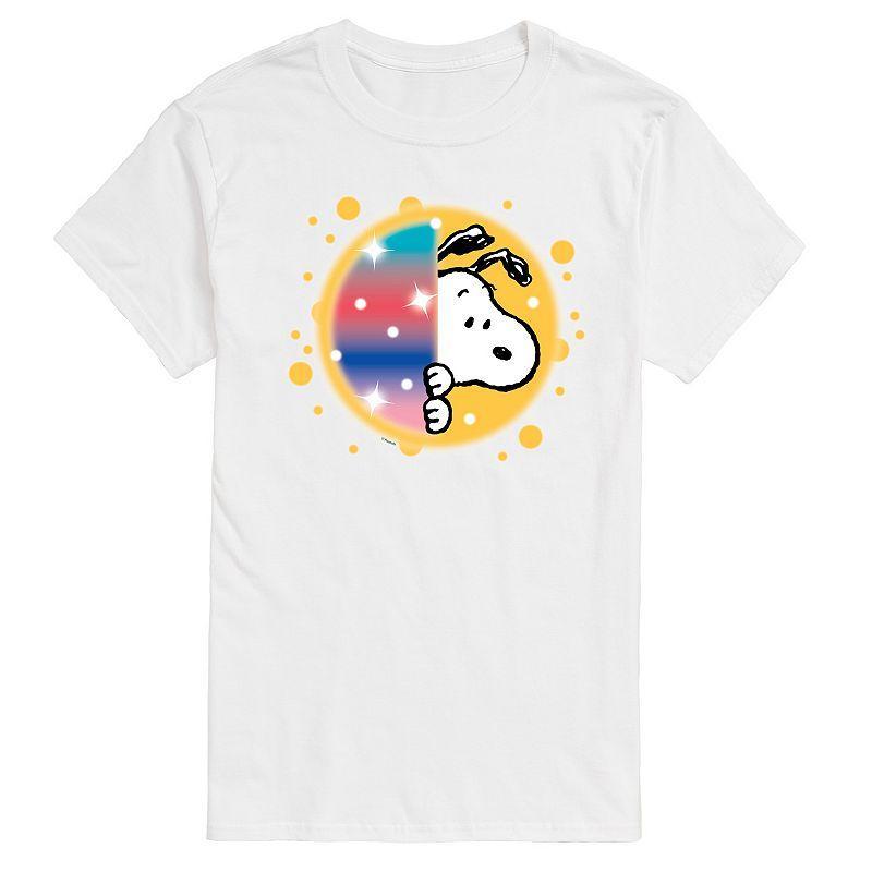 Mens Peanuts Snoopy Airbrush Peek Graphic Tee Product Image