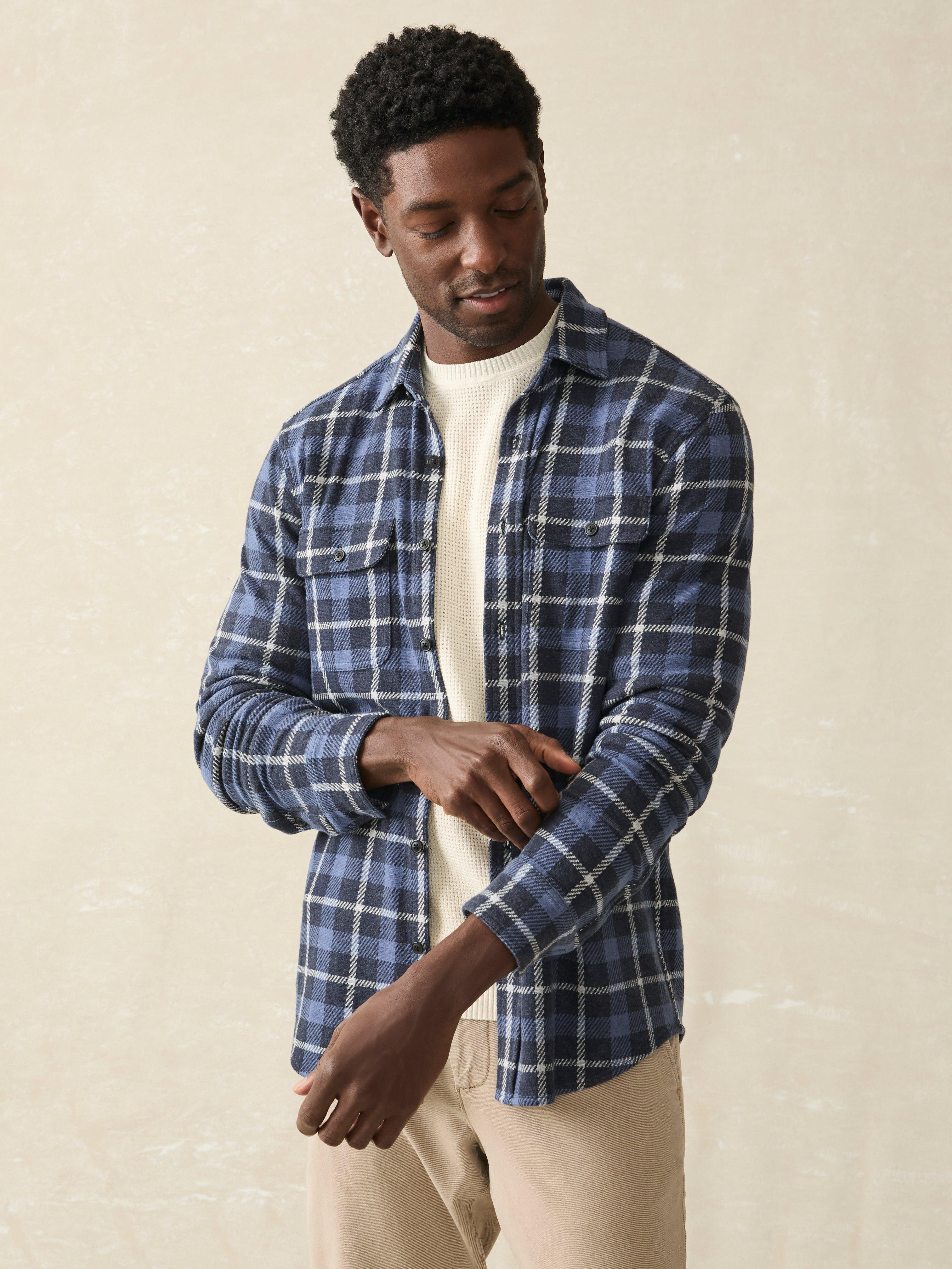 Legend Sweater Shirt - Blue Winds Plaid Male Product Image