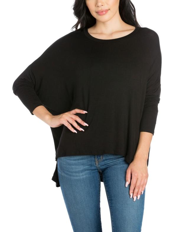 Womens Oversized Long Sleeve Dolman Top Product Image