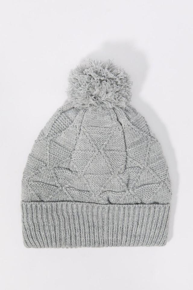 Diamond Knit Beanie Female Product Image