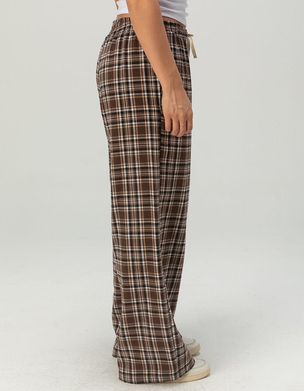 FULL TILT Plaid Flannel Womens Pajama Pants Product Image