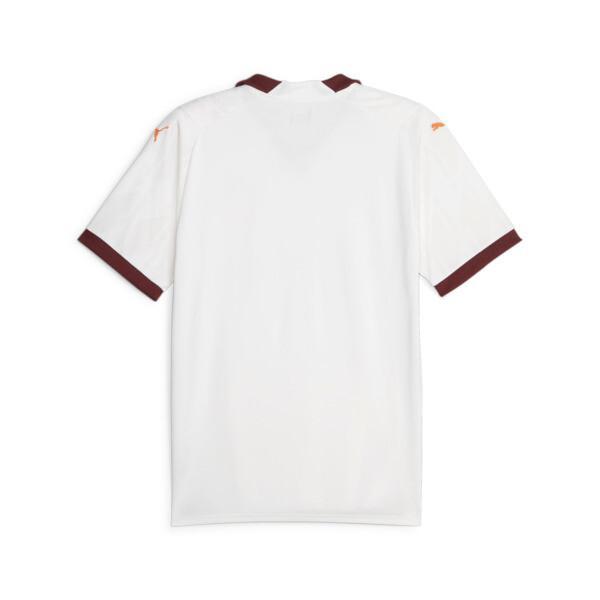 PUMA Manchester City 23/24 Men's Away Jersey in White/Aubergine Product Image