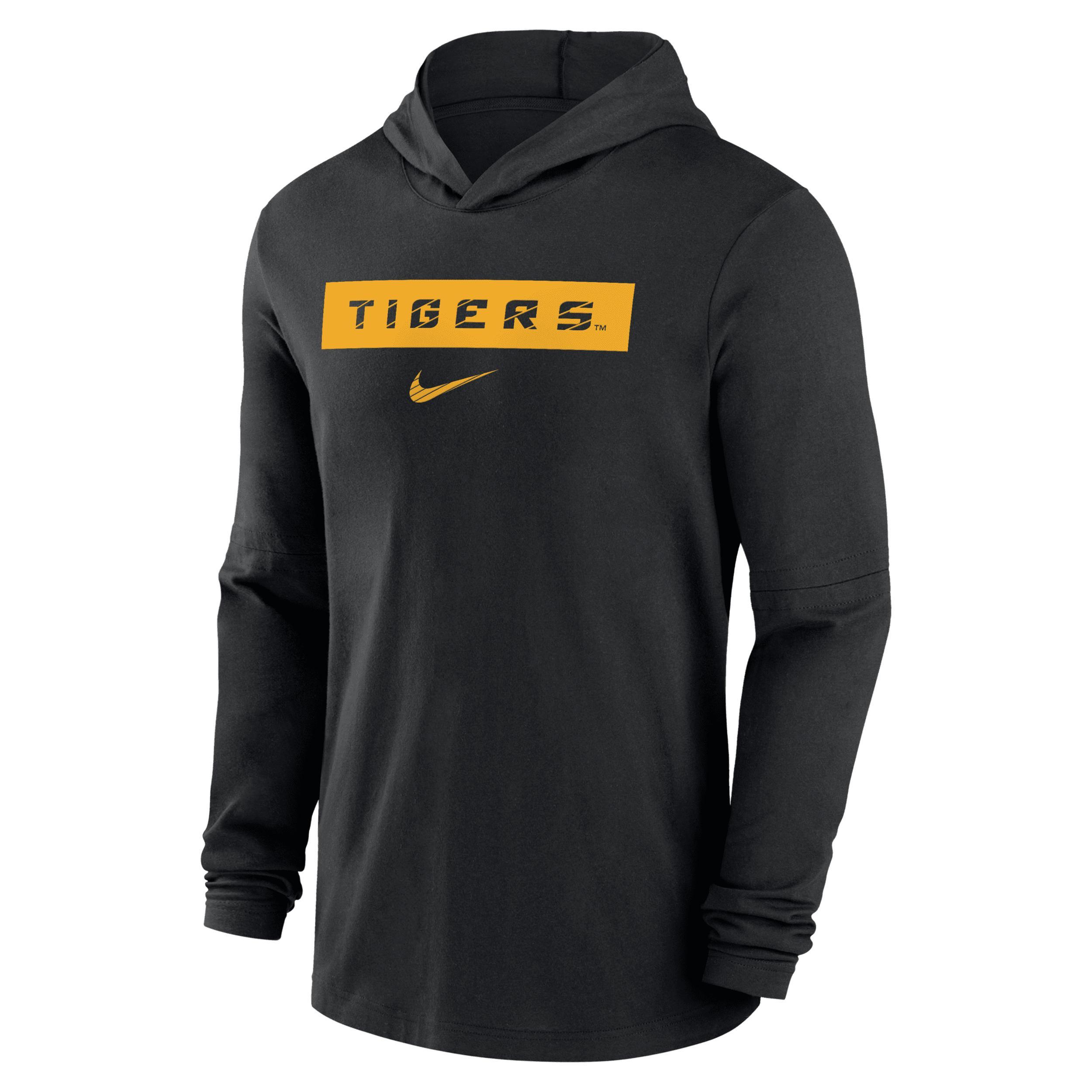 LSU Tigers Sideline Nike Men's Dri-FIT College Long-Sleeve Hooded Top Product Image