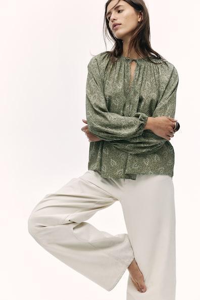 Oversized Crêpe Blouse Product Image