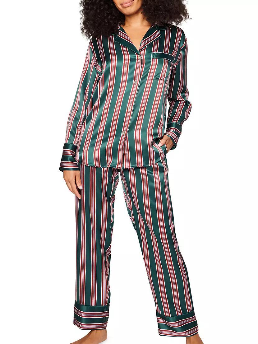 Lancaster Silk Stripe 2-Piece Pajama Set Product Image