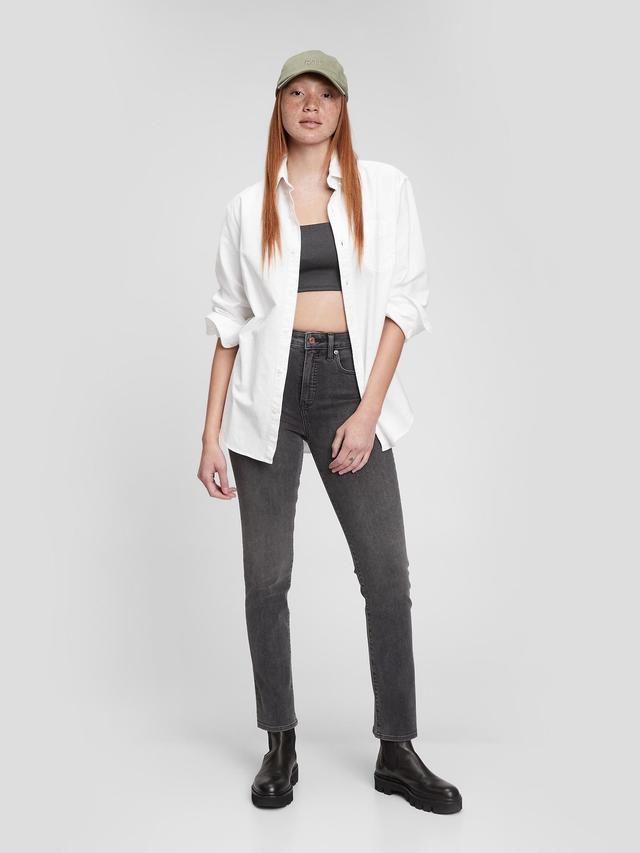 High Rise Classic Straight Jeans Product Image